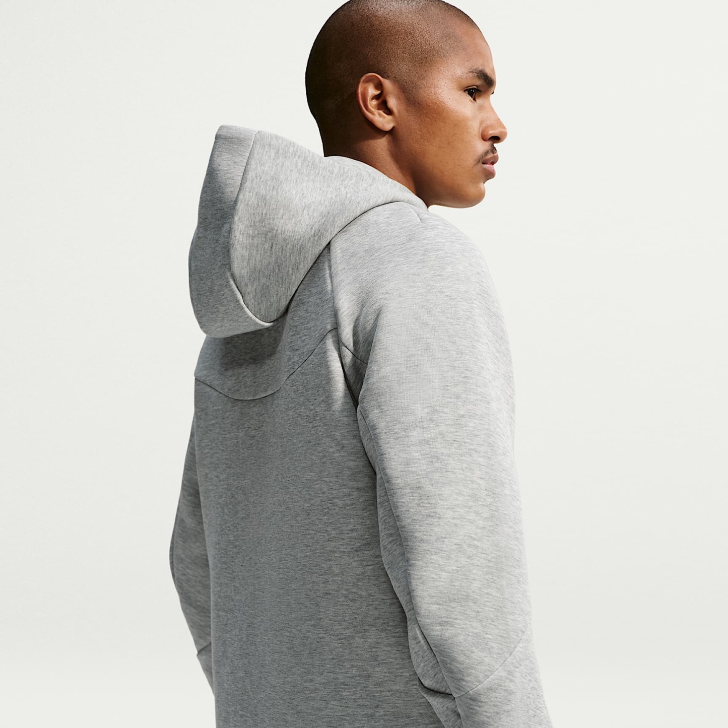 Nike Tech Men's Fleece Windrunner Full-Zip Jacket – Dark Grey Heather/Black