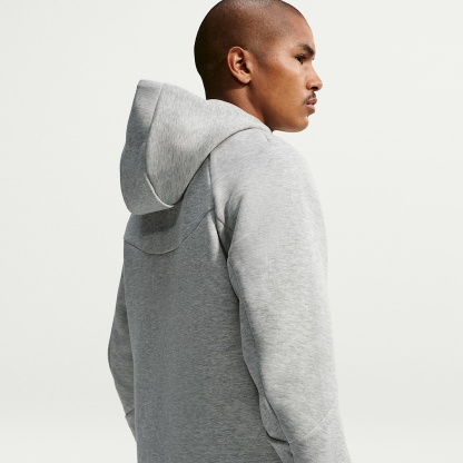 Nike Tech Men's Fleece Windrunner Full-Zip Jacket – Dark Grey Heather/Black
