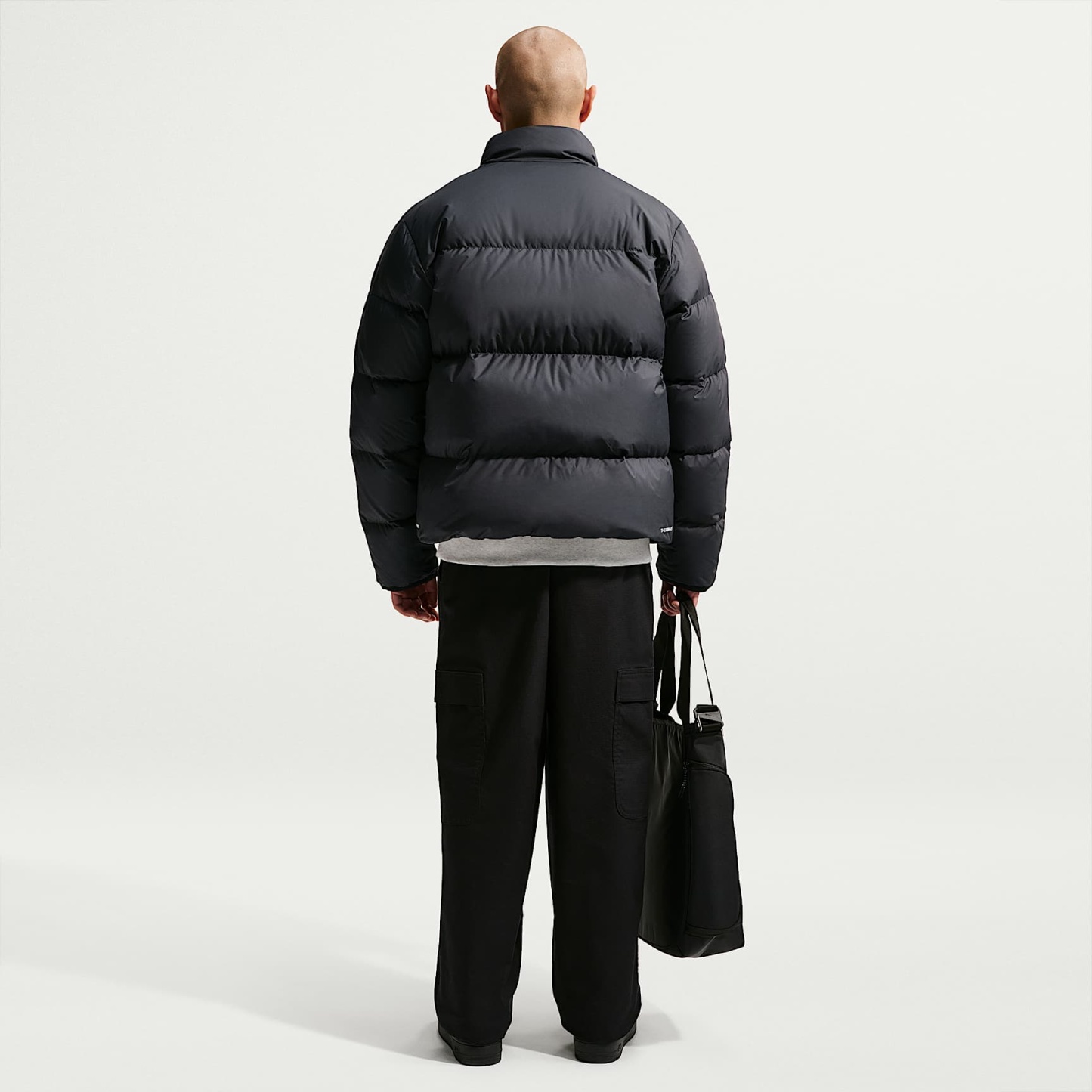 Nike Sportswear Club Men's Therma-FIT Down Puffer Jacket – Black/White