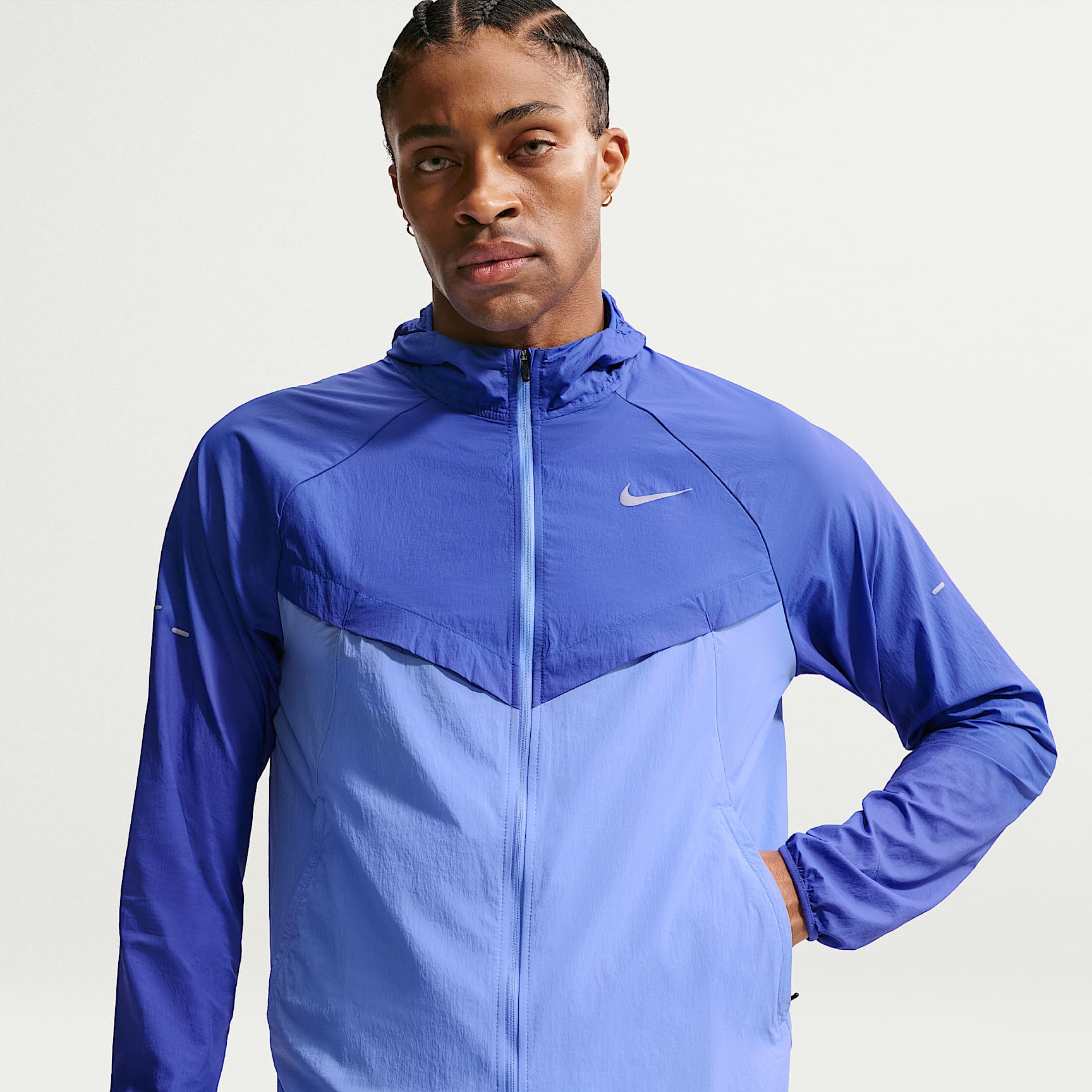 Nike Stride Men's Repel UV Running Jacket – Lapis/Royal Pulse