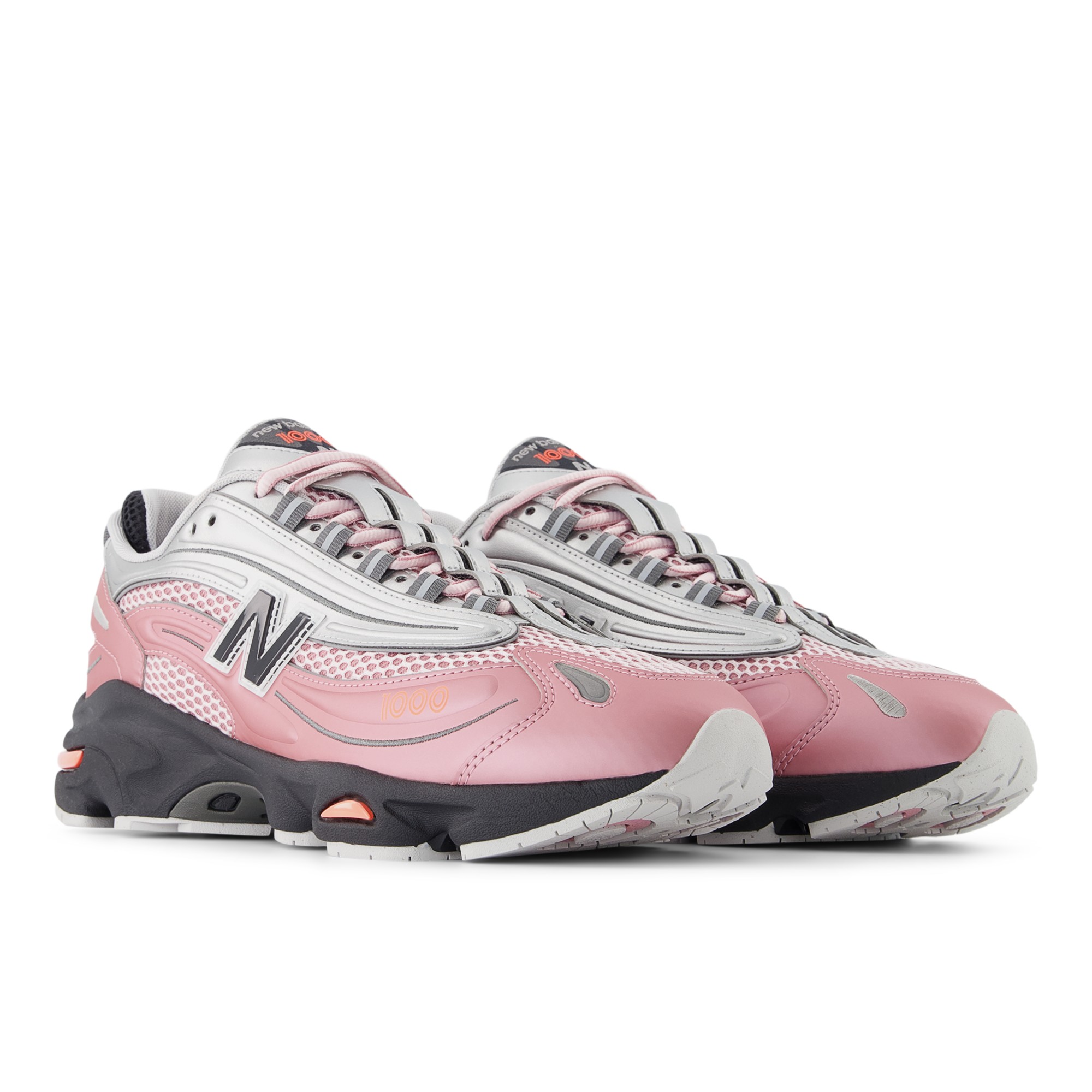 1000 – Pink Taffy with Silver Metallic and Urgent Red