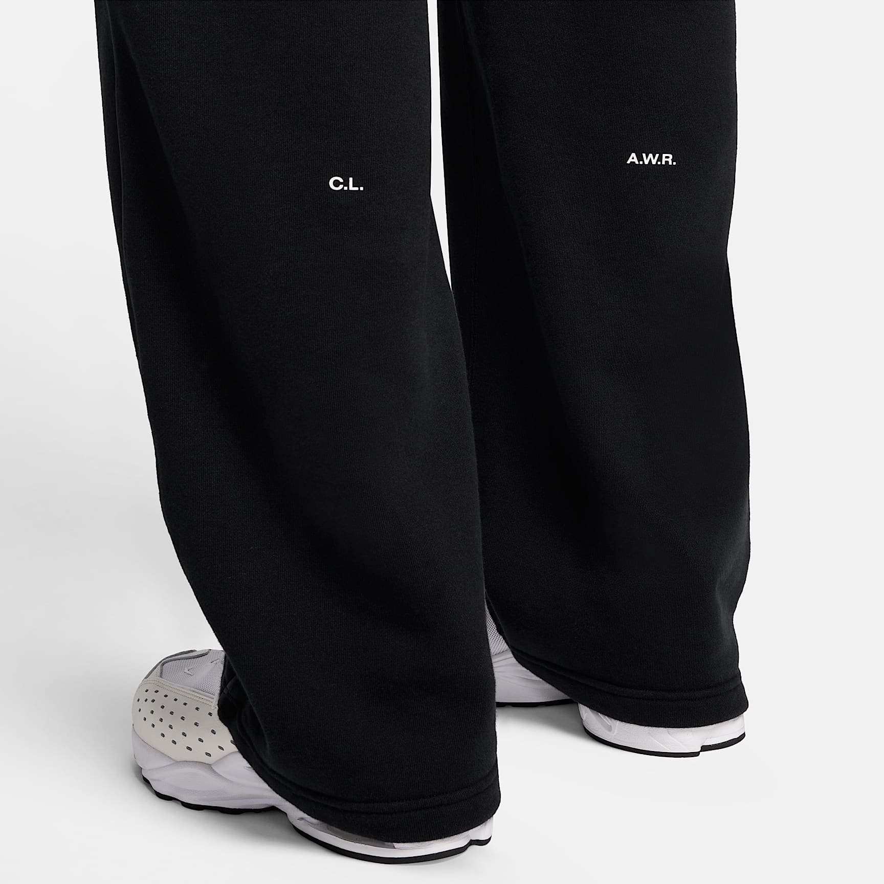 NOCTA NOCTA Fleece CS Open-Hem Tracksuit Bottoms – Black/Black/White