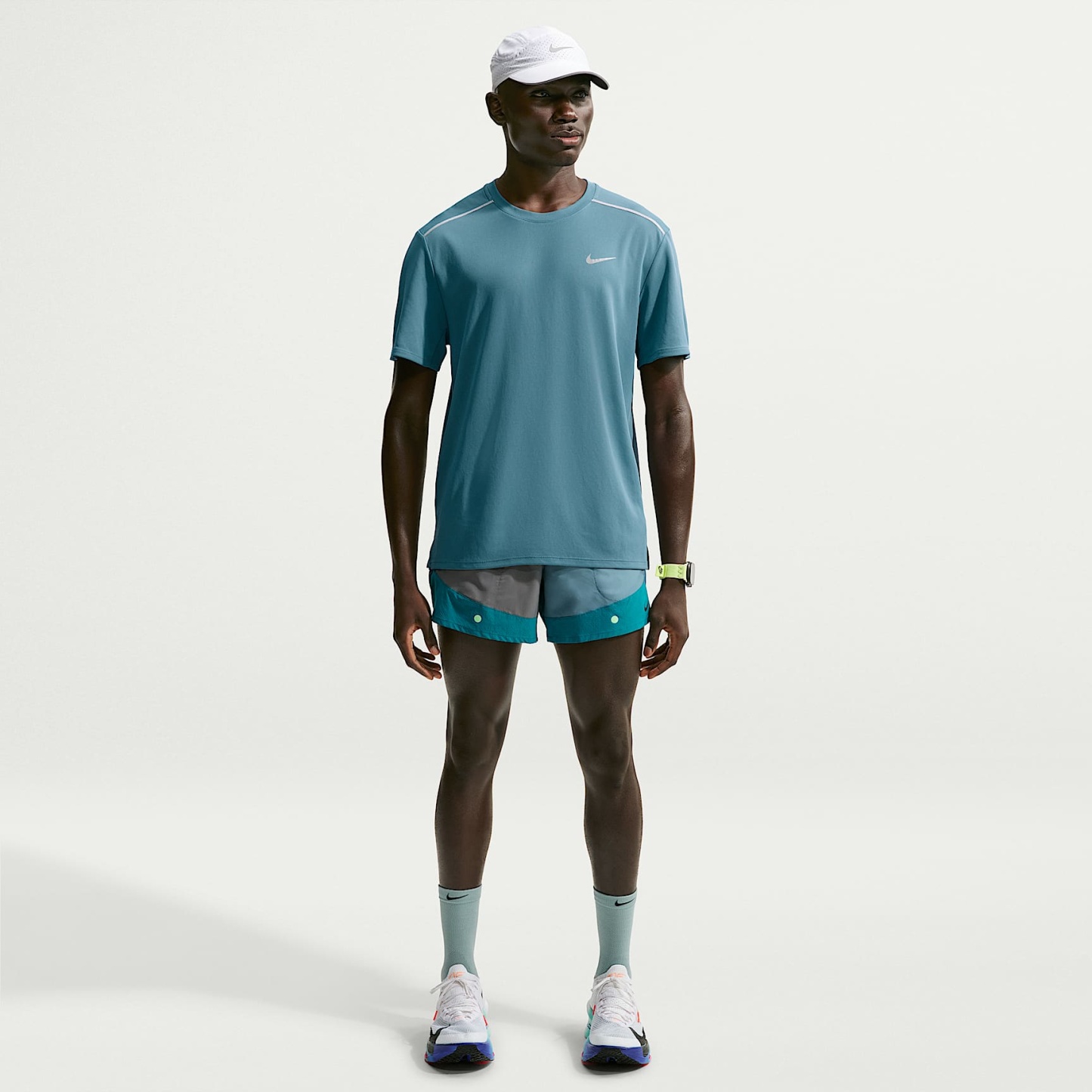 Nike Miler Men's Dri-FIT Short-Sleeve Running Top – Smoky Blue