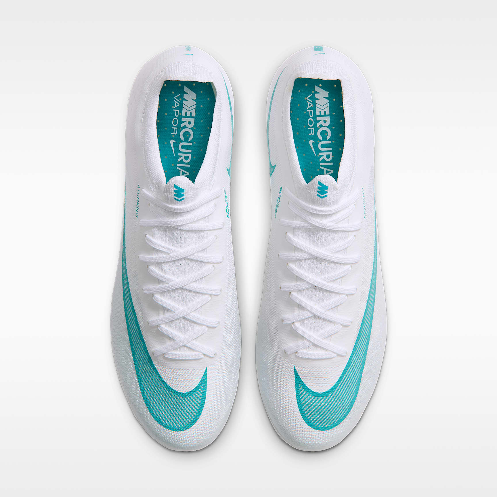 Nike Mercurial Vapor 17 Elite Firm-Ground Low-Top Football Boots – White/Dusty Cactus