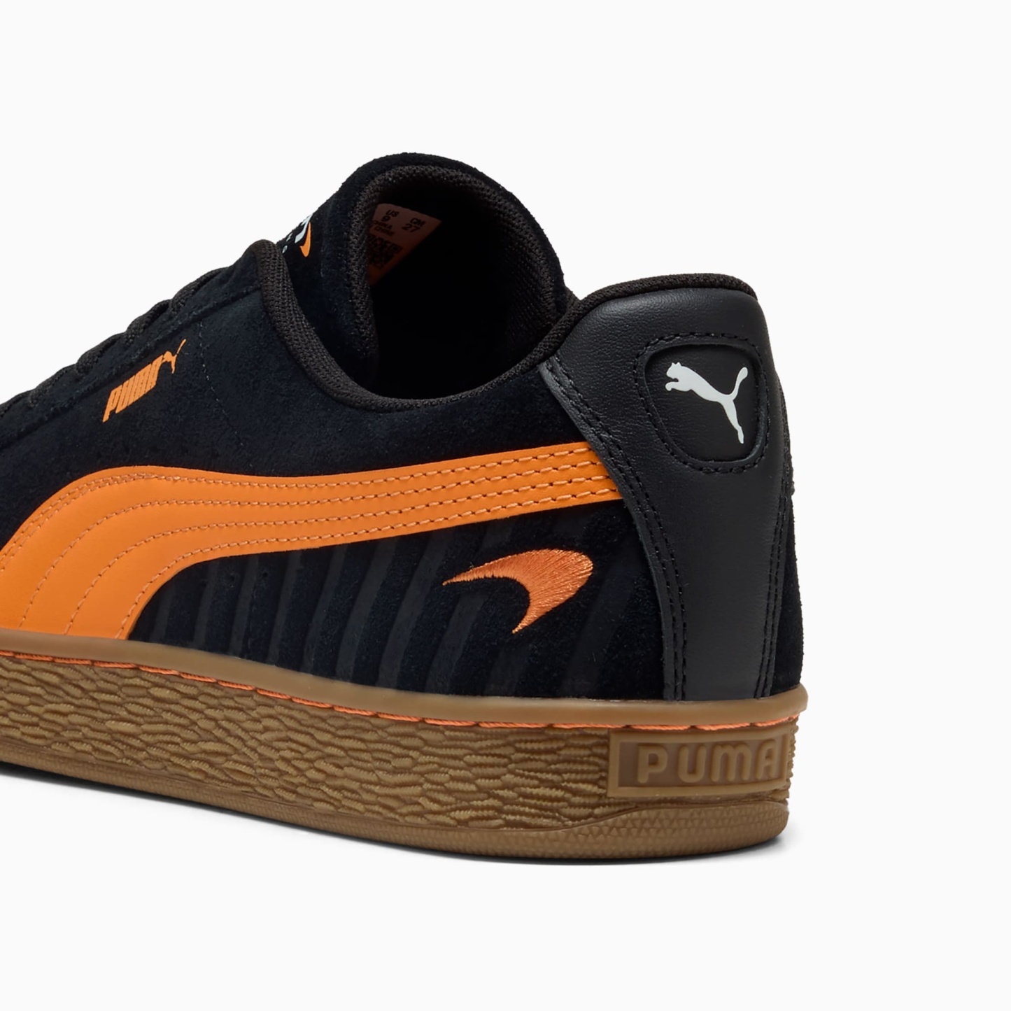 McLAREN RACING Suede OG Sneakers Unisex – PUMA Black-Papaya