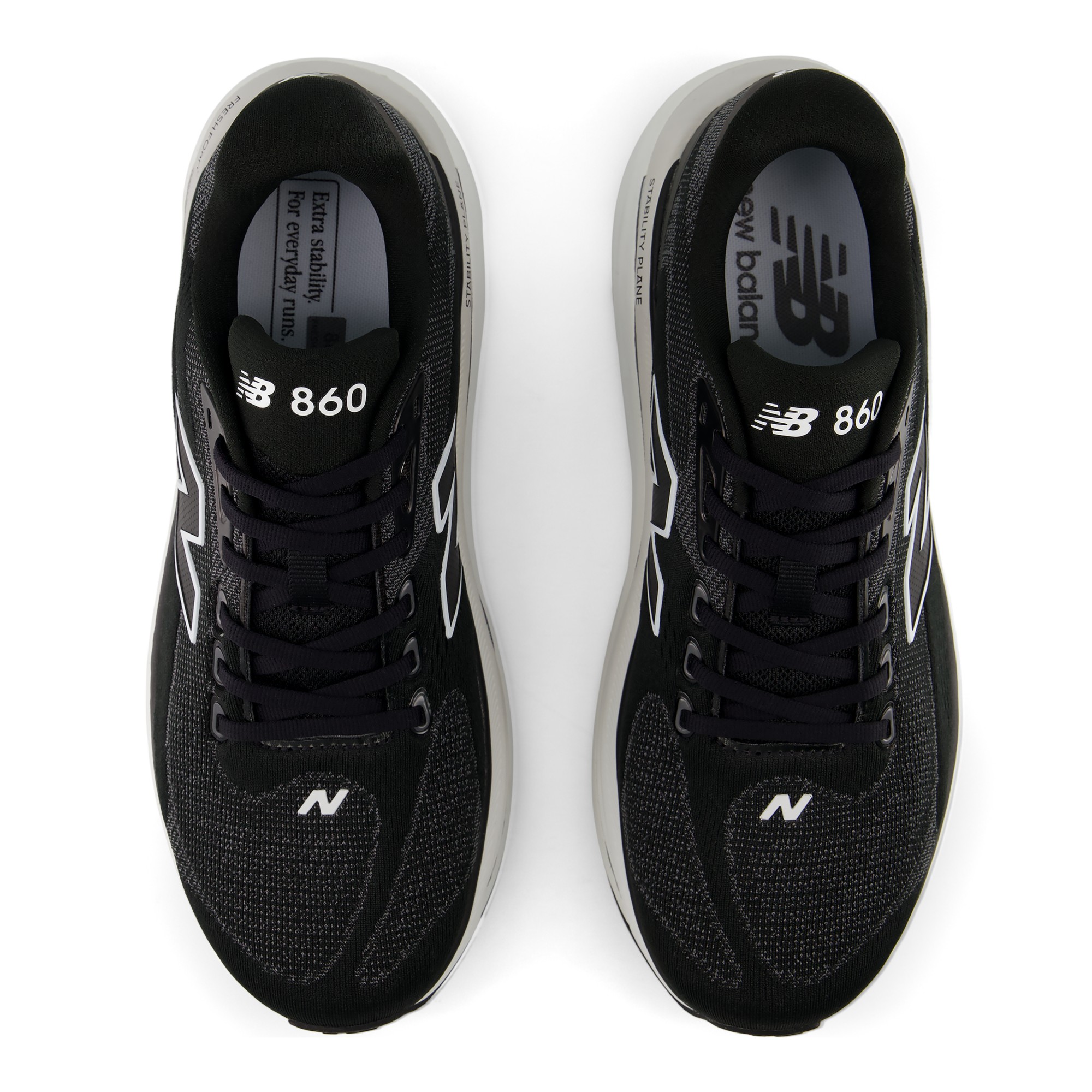 Fresh Foam X 860 v15 – BLACK with WHITE