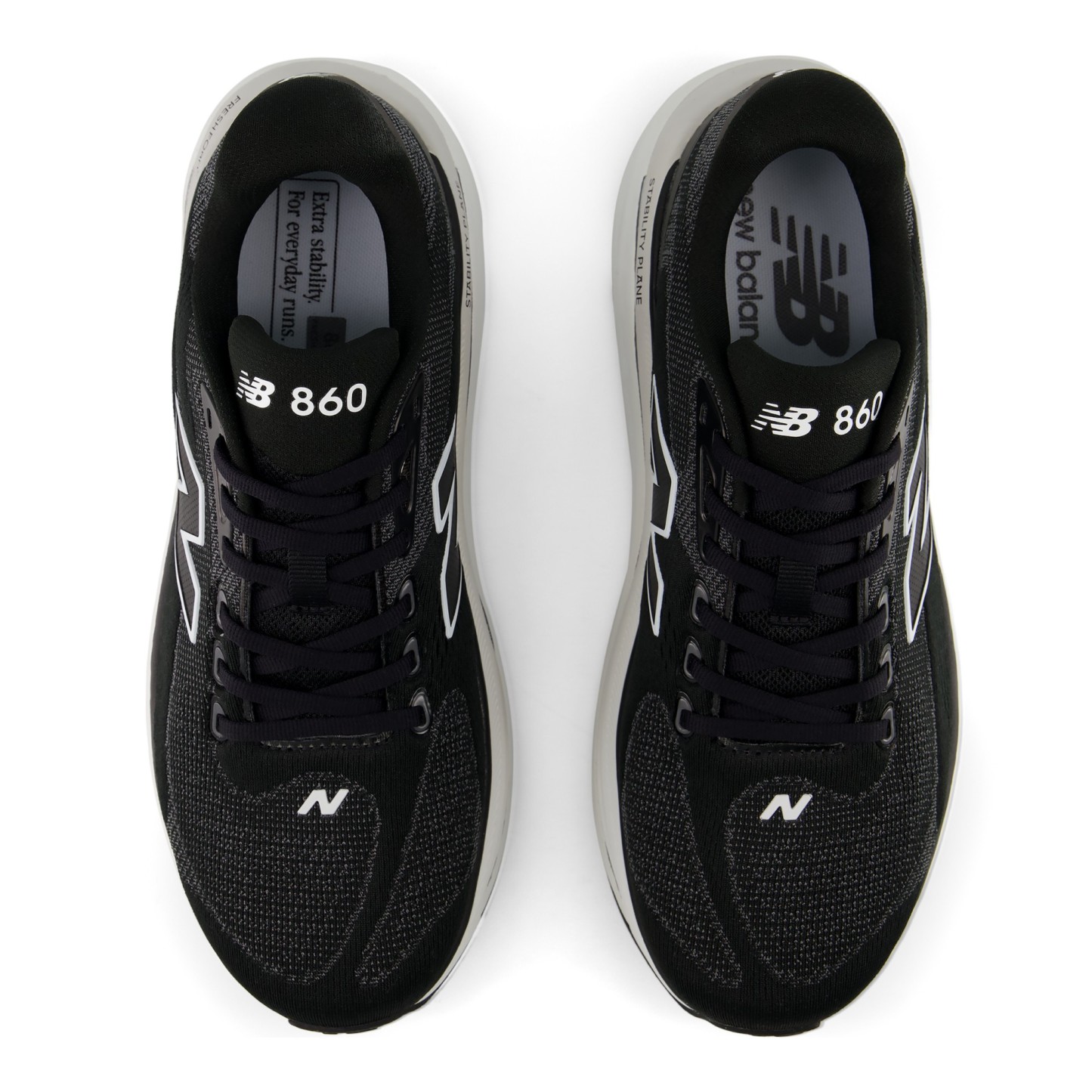 Fresh Foam X 860 v15 – BLACK with WHITE