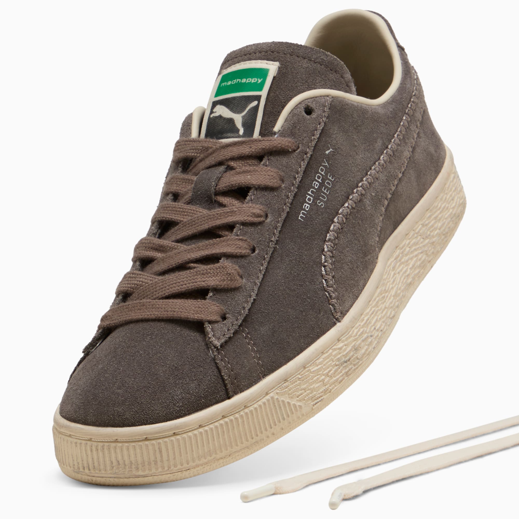 PUMA x MADHAPPY Suede Sneakers Unisex – Matte Bronze-Alpine Snow