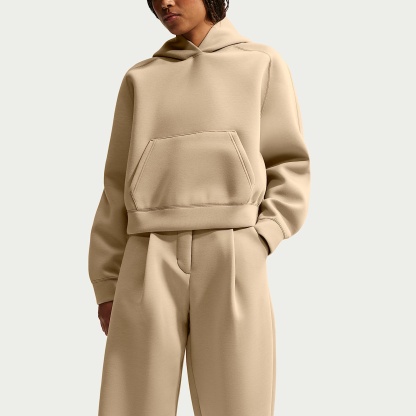 Nike Pre-game Fleece Women's Loose Mid-Rise Trousers – Parachute Beige/Parachute Beige