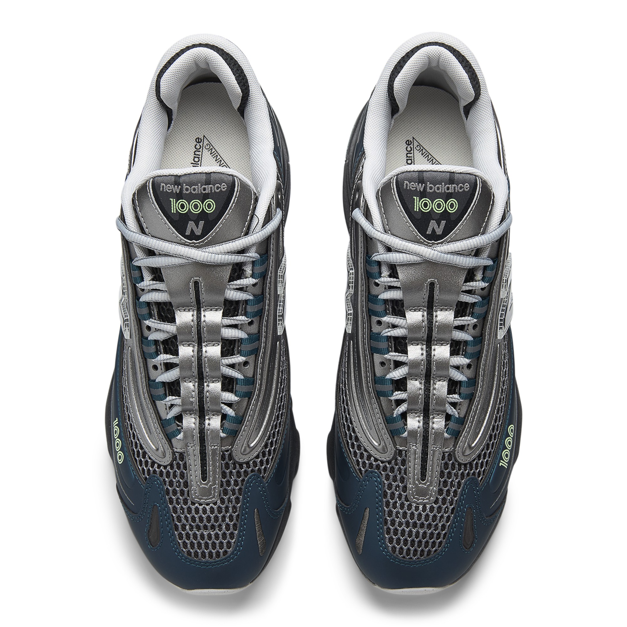1000 – Deep Ocean with Dark Silver Metallic and Mint Flash