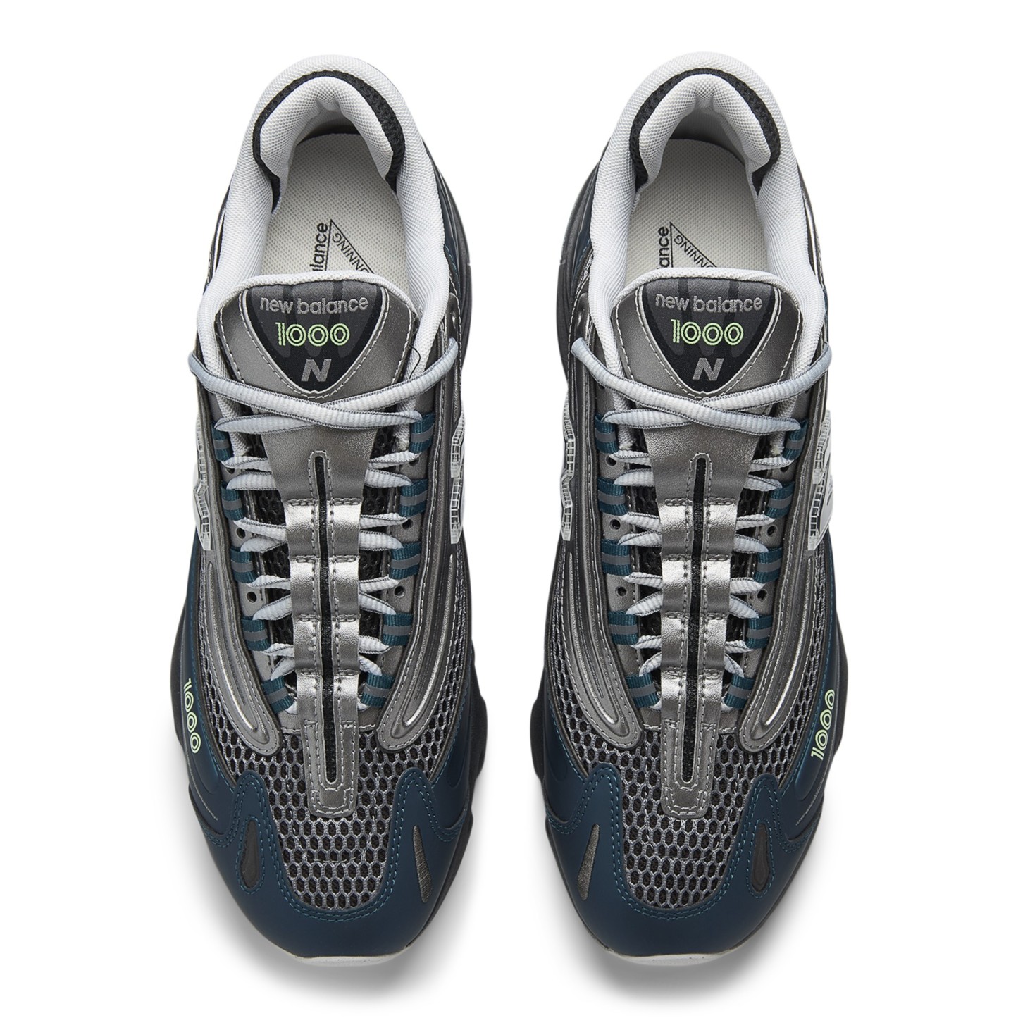 1000 – Deep Ocean with Dark Silver Metallic and Mint Flash