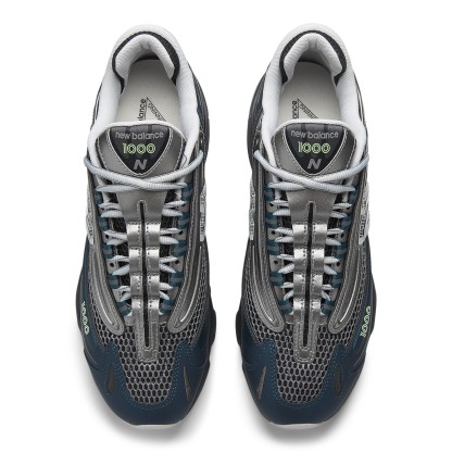 1000 – Deep Ocean with Dark Silver Metallic and Mint Flash
