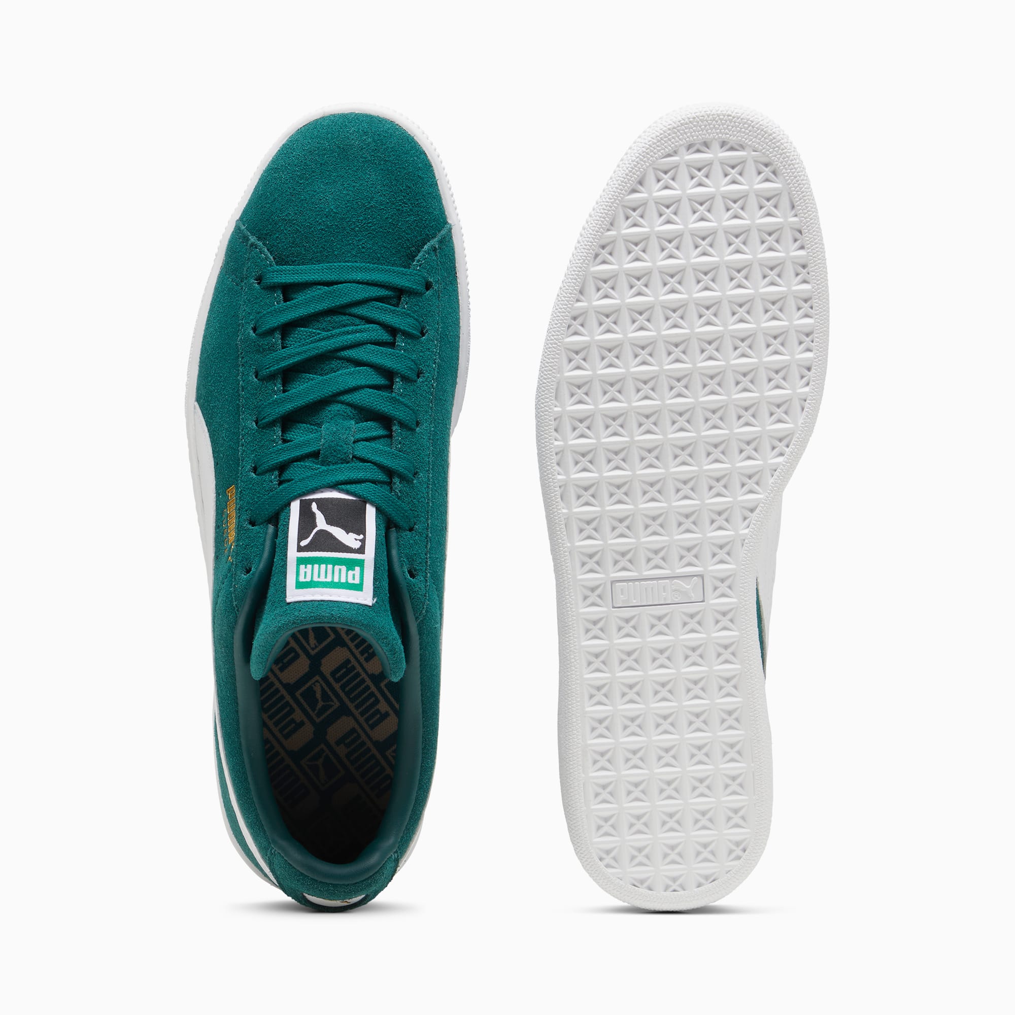 Suede Classic Sneakers Unisex – Dark Myrtle-PUMA White