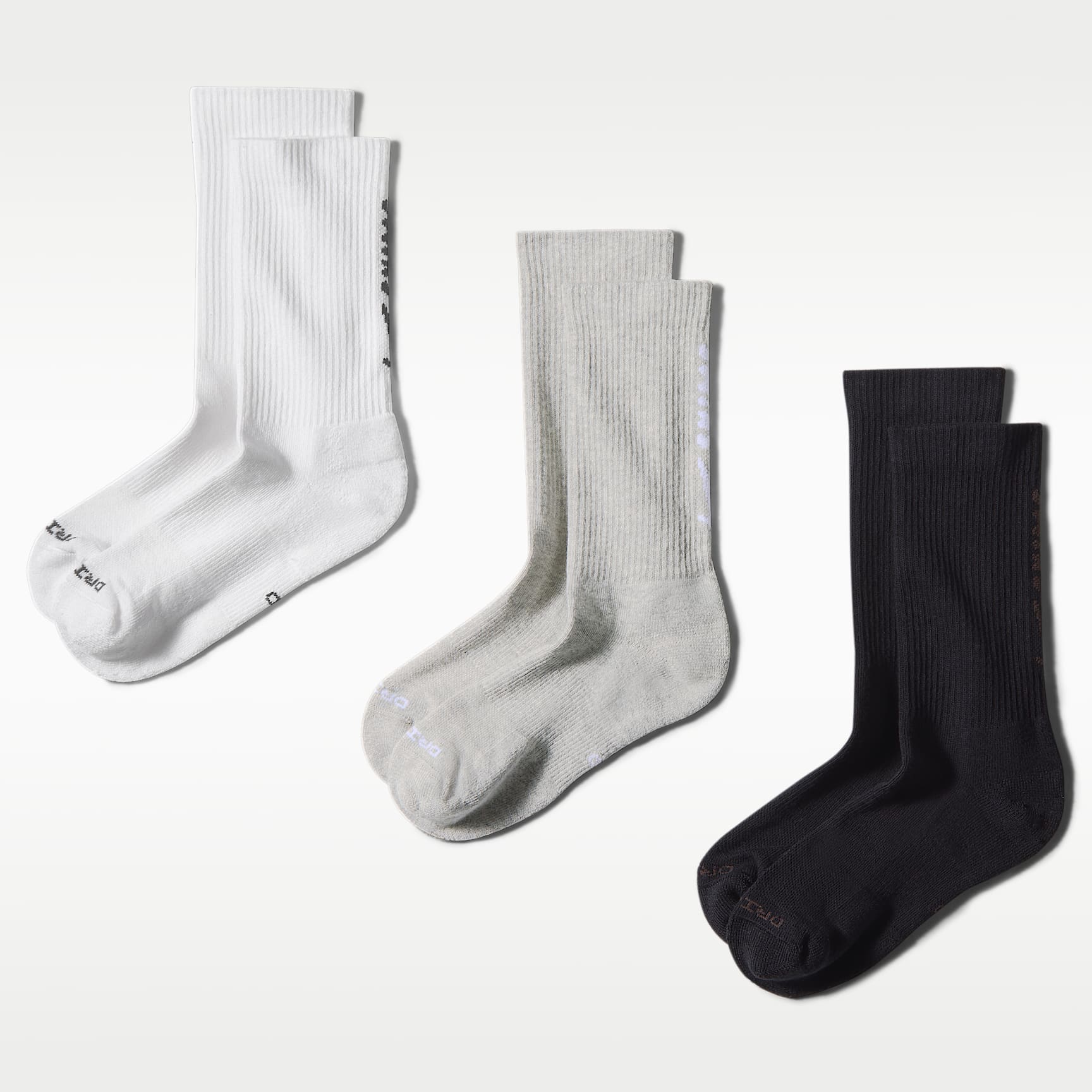 NikeSKIMS Dri-FIT Women's Dri-FIT Crew Socks (3 Pairs) – Multi-Colour/NSKM Snow/Grey Heather