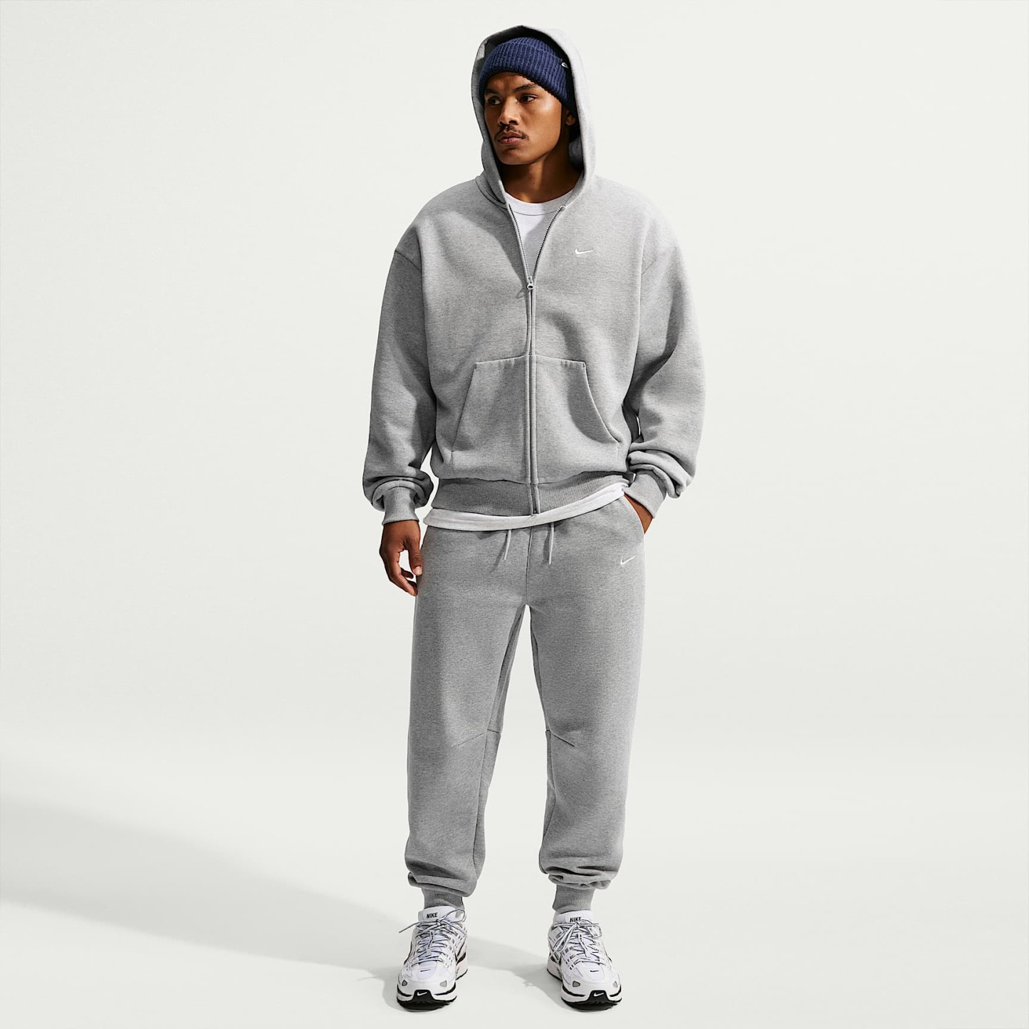 Nike Solo Fleece Men's Joggers – Dark Grey Heather/Sail