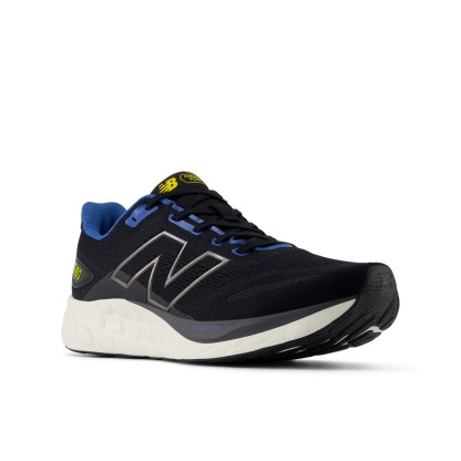 Fresh Foam 680 v8 – Black with Blue Agate and Ginger Lemon