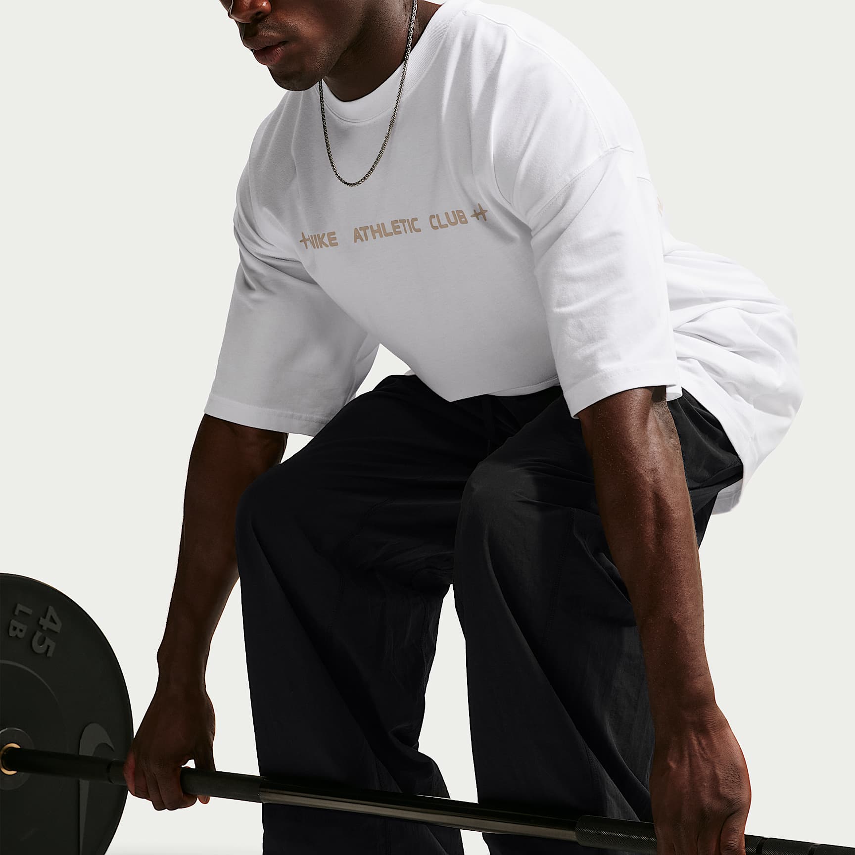 Nike N.A.C. Men's Oversized T-Shirt – White/Cream II