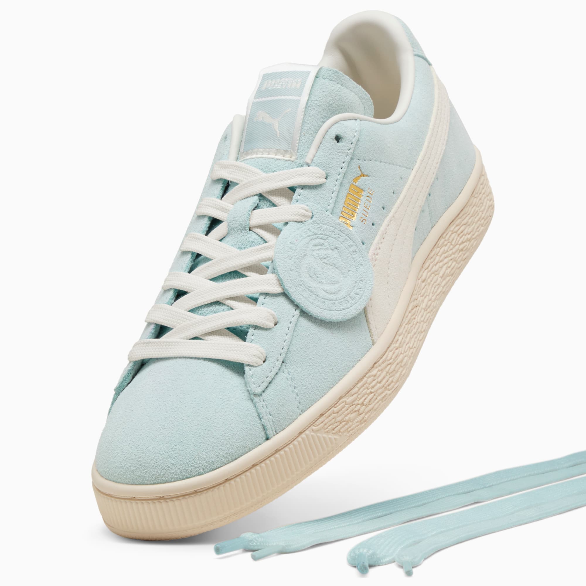 Suede Charles F. Stead II Sneakers Unisex – Green Glimmer-PUMA White