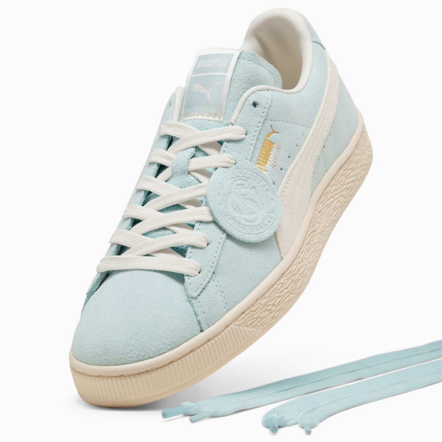 Suede Charles F. Stead II Sneakers Unisex – Green Glimmer-PUMA White