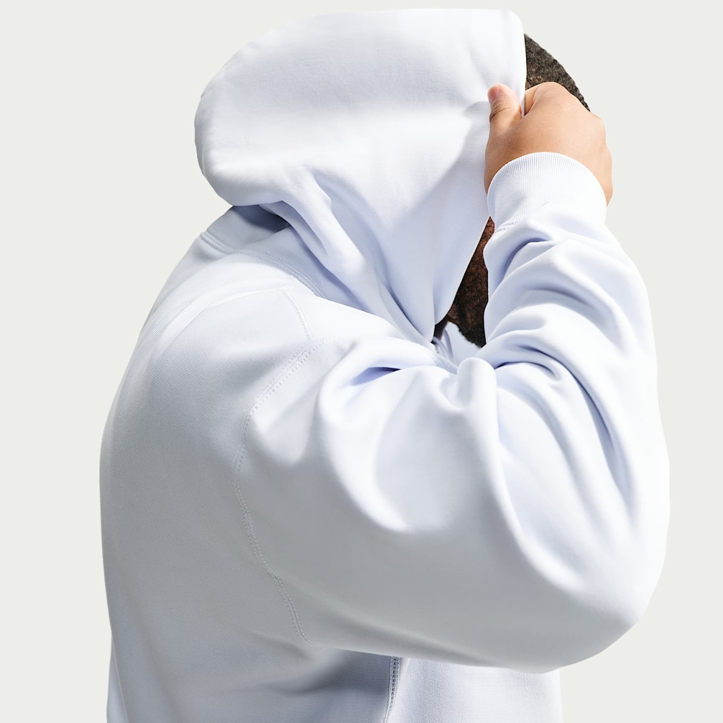 Nike Solo Swoosh Men's Pullover Hoodie – Football Grey/White
