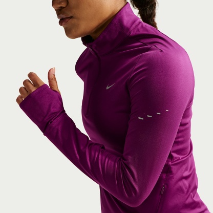Nike Swift Women's Dri-FIT UV 1/4-Zip Running Top – True Berry