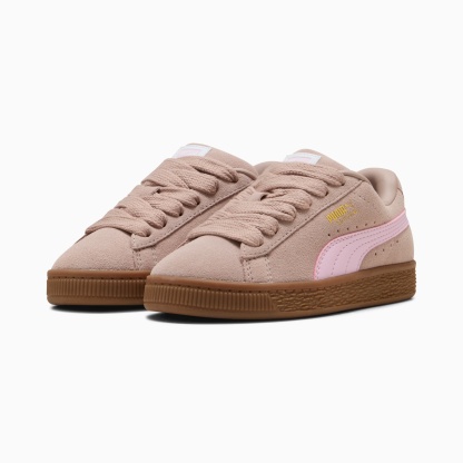 Suede XL Kids' Sneakers – Rose Latte-Pearl Pink