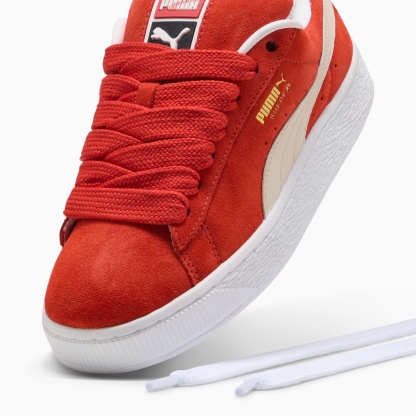 Suede XL Sneakers Unisex – Red Fire-Alpine Snow-PUMA White