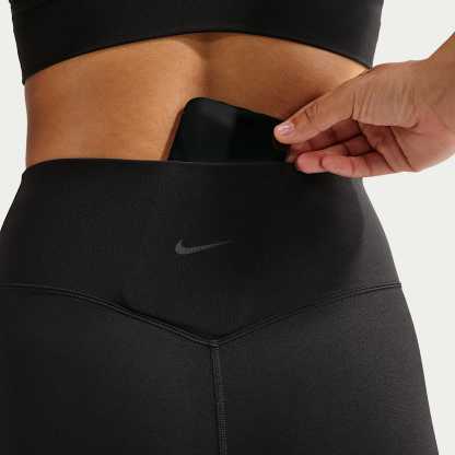 Nike Zenvy Women's High-Waisted 20.5cm (approx.) Biker Shorts – Black/Cool Grey