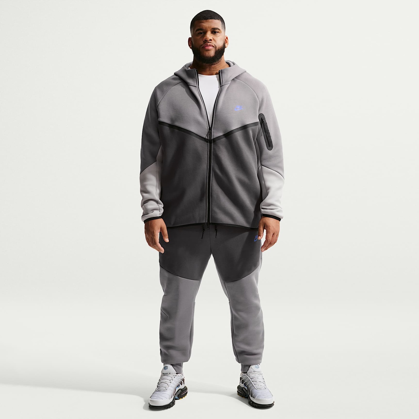 Nike Tech Men's Fleece Windrunner Full-Zip Jacket – Pencil Point/Medium Ash/College Grey/Sapphire