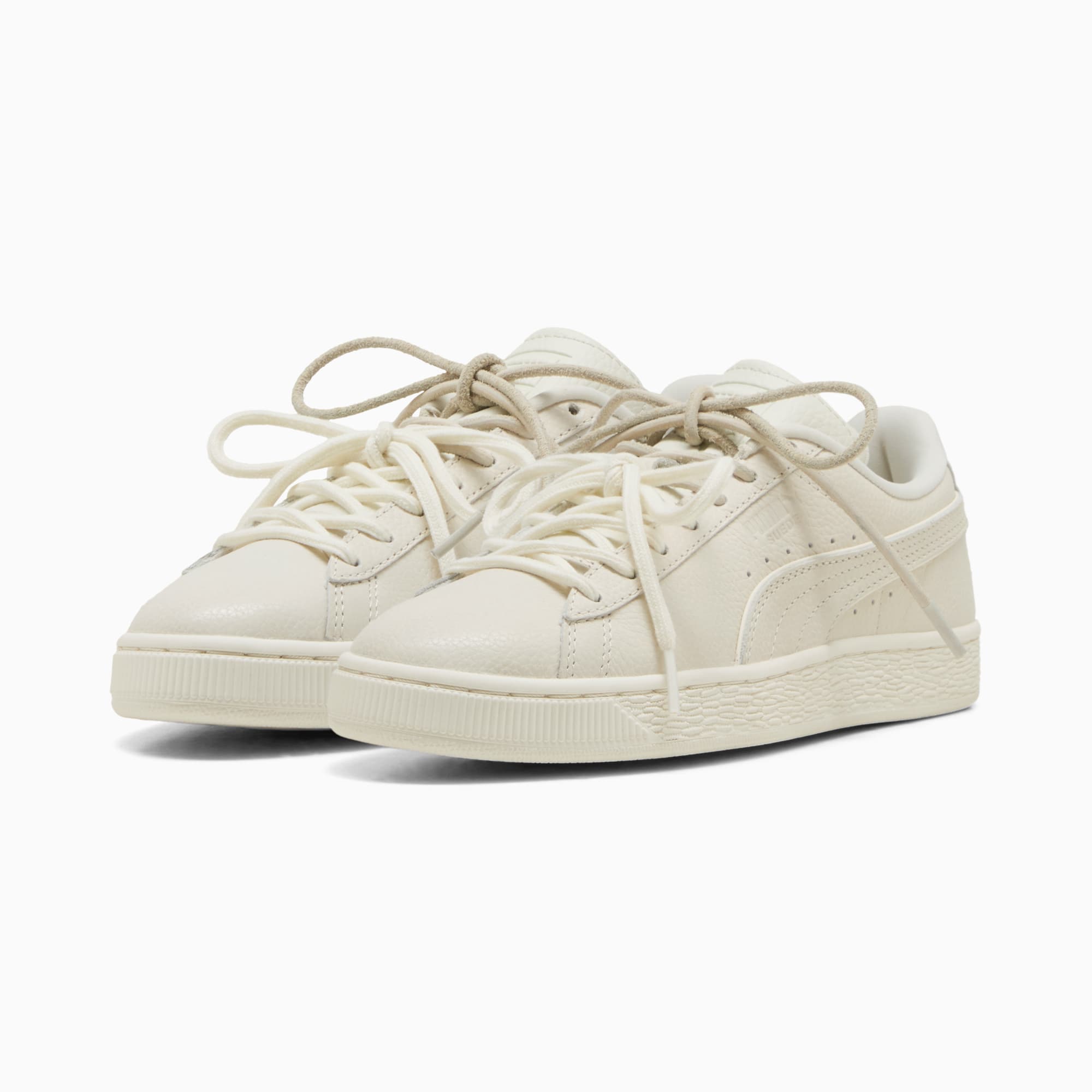 Suede Bloom Dress-Up Sneakers Women – Vapor Gray-Warm White