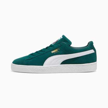 Suede Classic Sneakers Unisex – Dark Myrtle-PUMA White