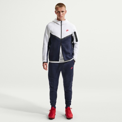 Nike Tech Men's Fleece Joggers – Obsidian/Speed Red
