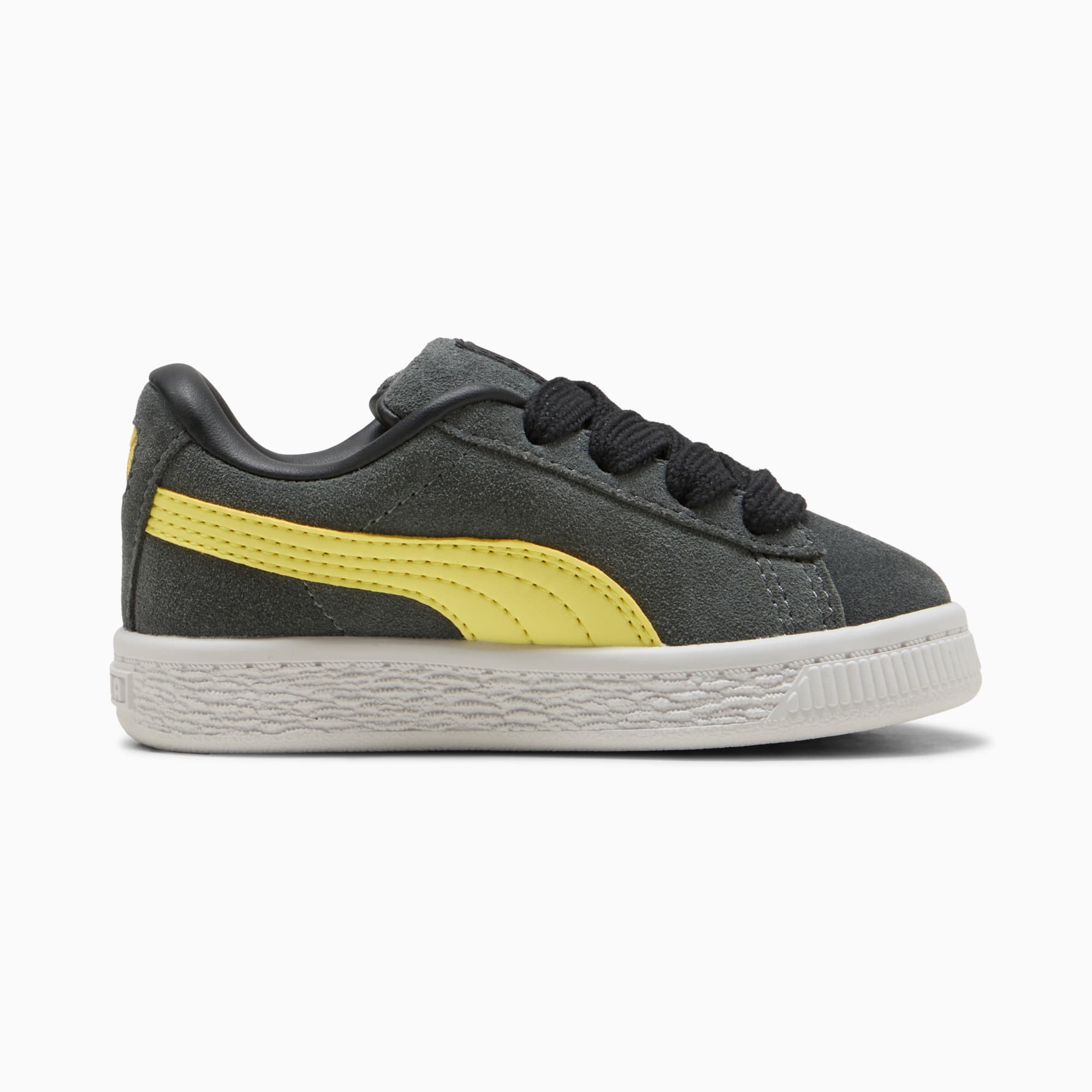 Suede XL Toddlers' Sneakers – Shadow Gray-Lemon Meringue