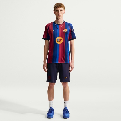 F.C. Barcelona 2026/27 Stadium Home Men's Nike Dri-FIT Football Replica Shirt – Deep Garnet/Blue Void/Blackened Blue/Mineral Yellow