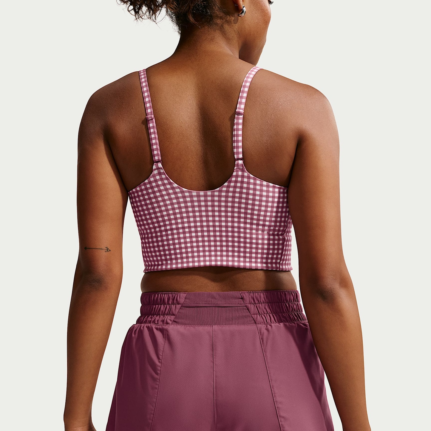 Nike One Women's Dri-FIT Mid-Rise 8cm (approx.) 2-in-1 Shorts – Pink Smoke/White