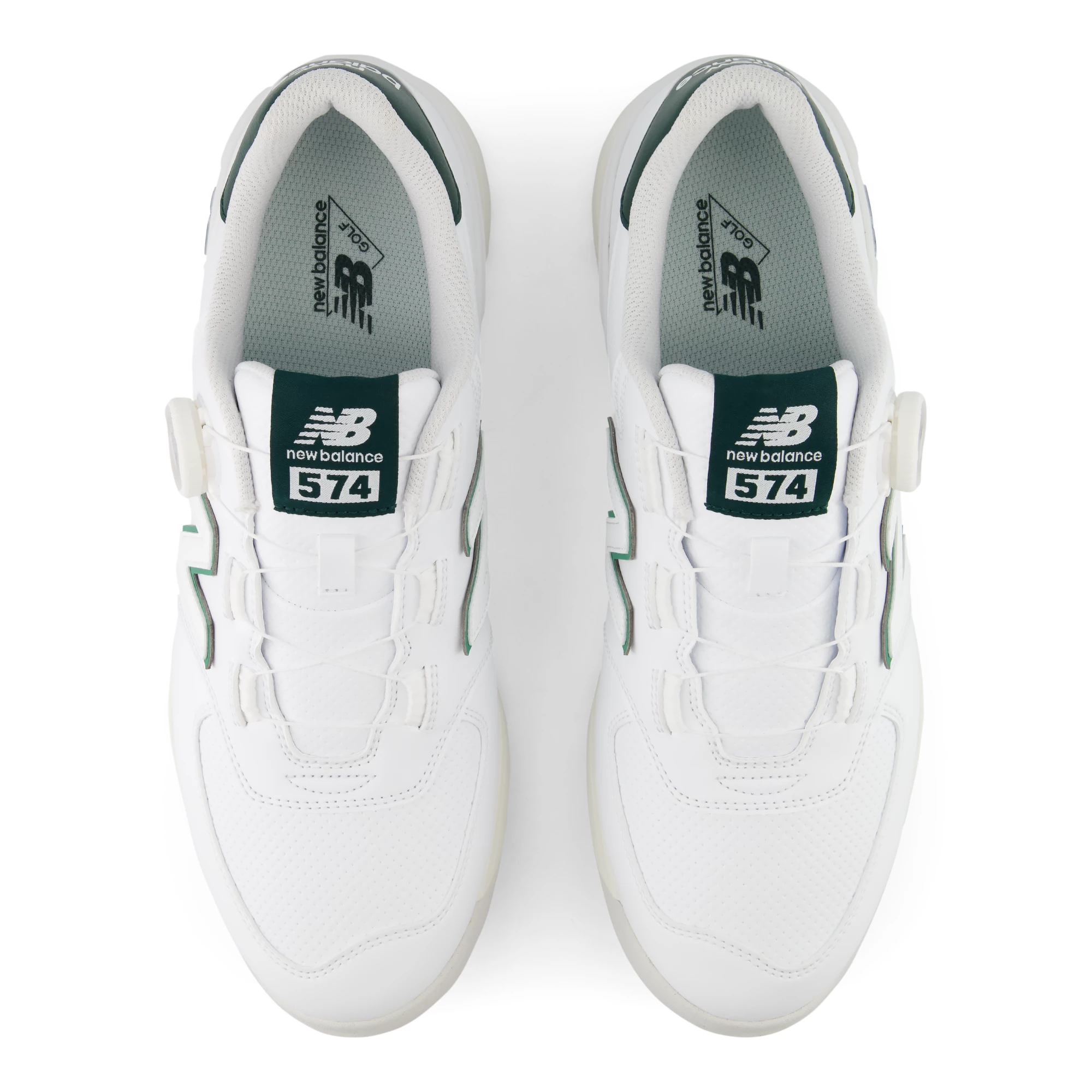 Golf 574 v4 BOA® – WHITE with NORDIC GREEN and OUTFIELD