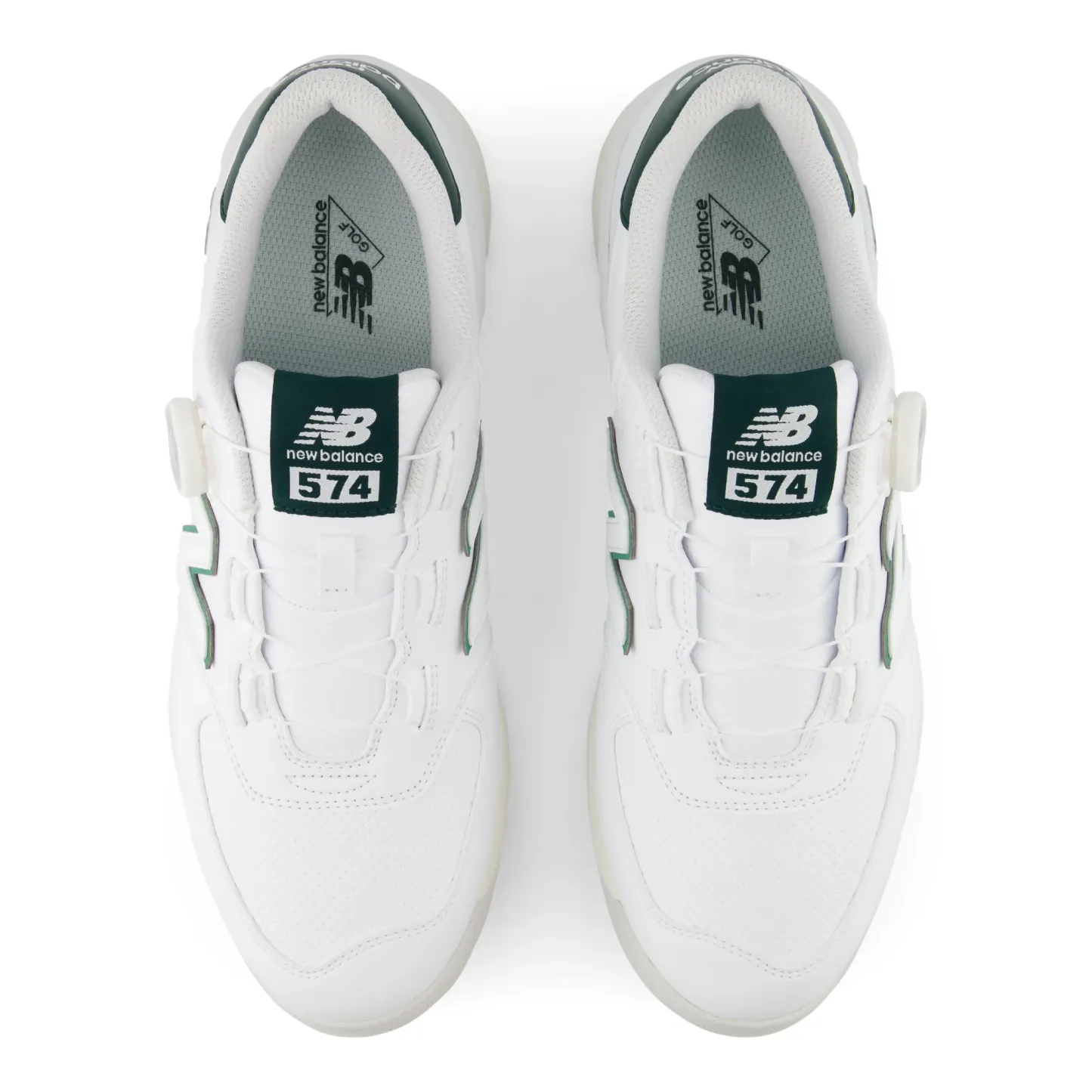 Golf 574 v4 BOA® – WHITE with NORDIC GREEN and OUTFIELD