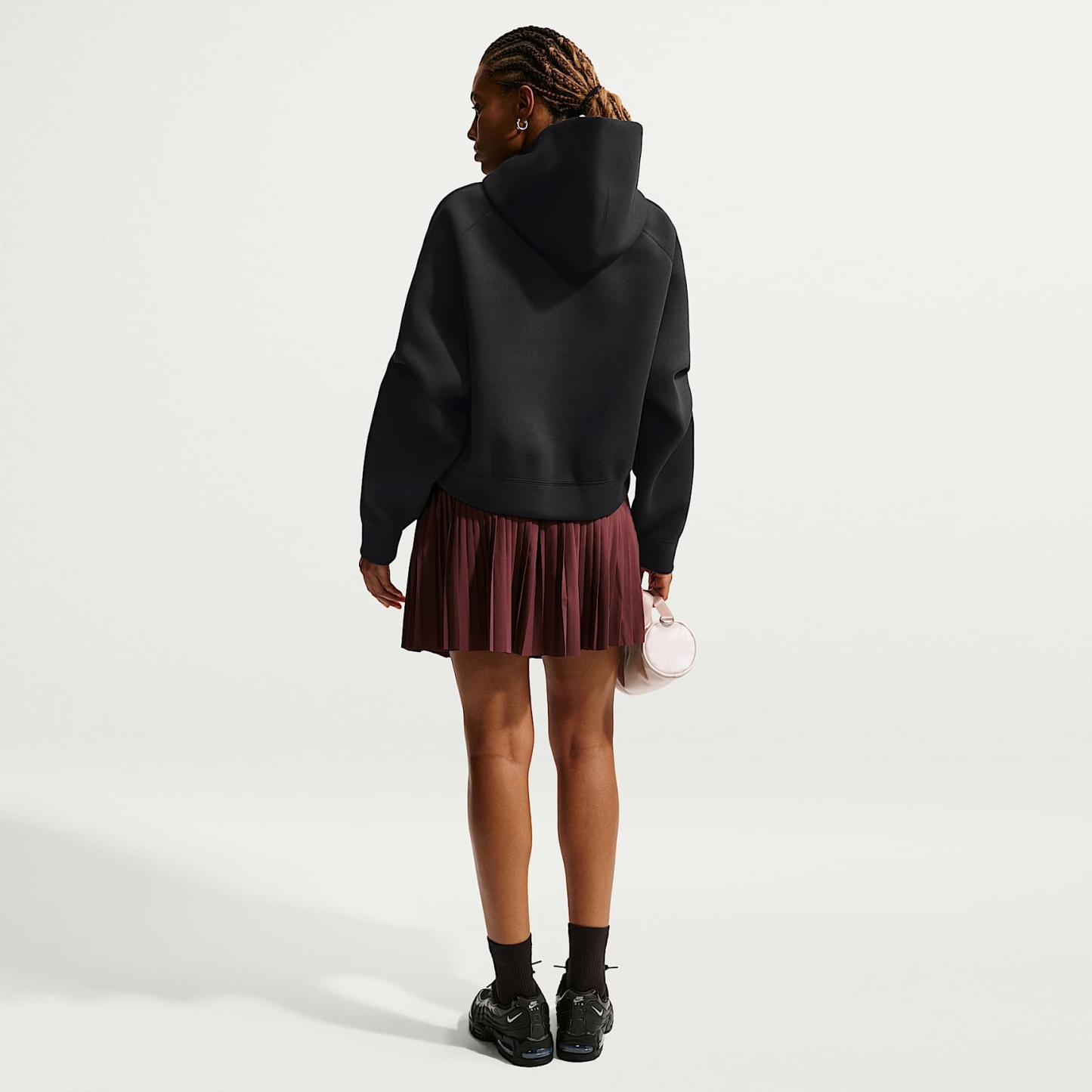 Nike Article Fleece Women's Oversized Hoodie – Black/Black/Black