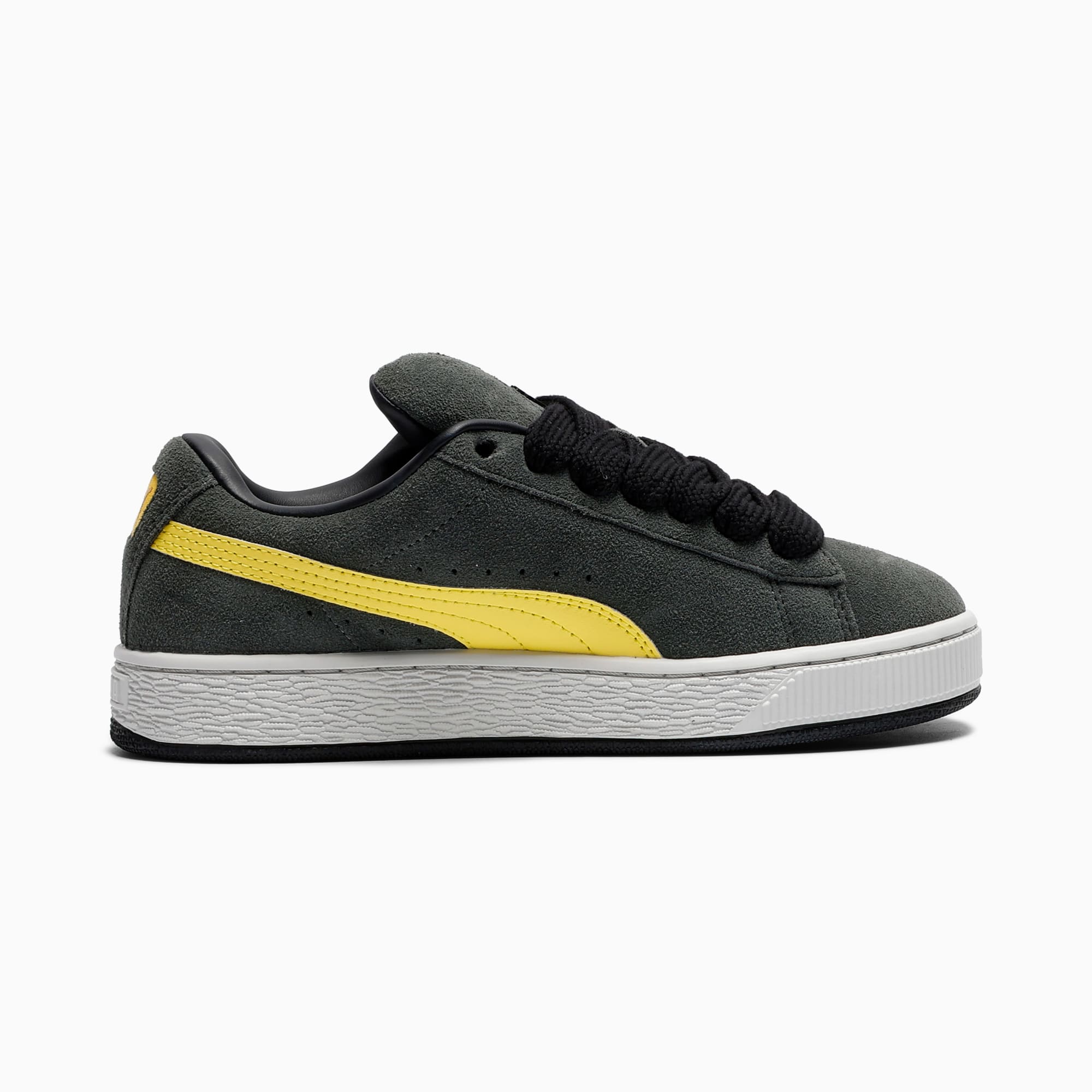 Suede XL Youth Sneakers – Shadow Gray-Lemon Meringue