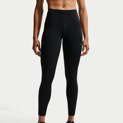 Nike Swift Women's High-Waisted 7/8 Running Leggings with Pockets – Black