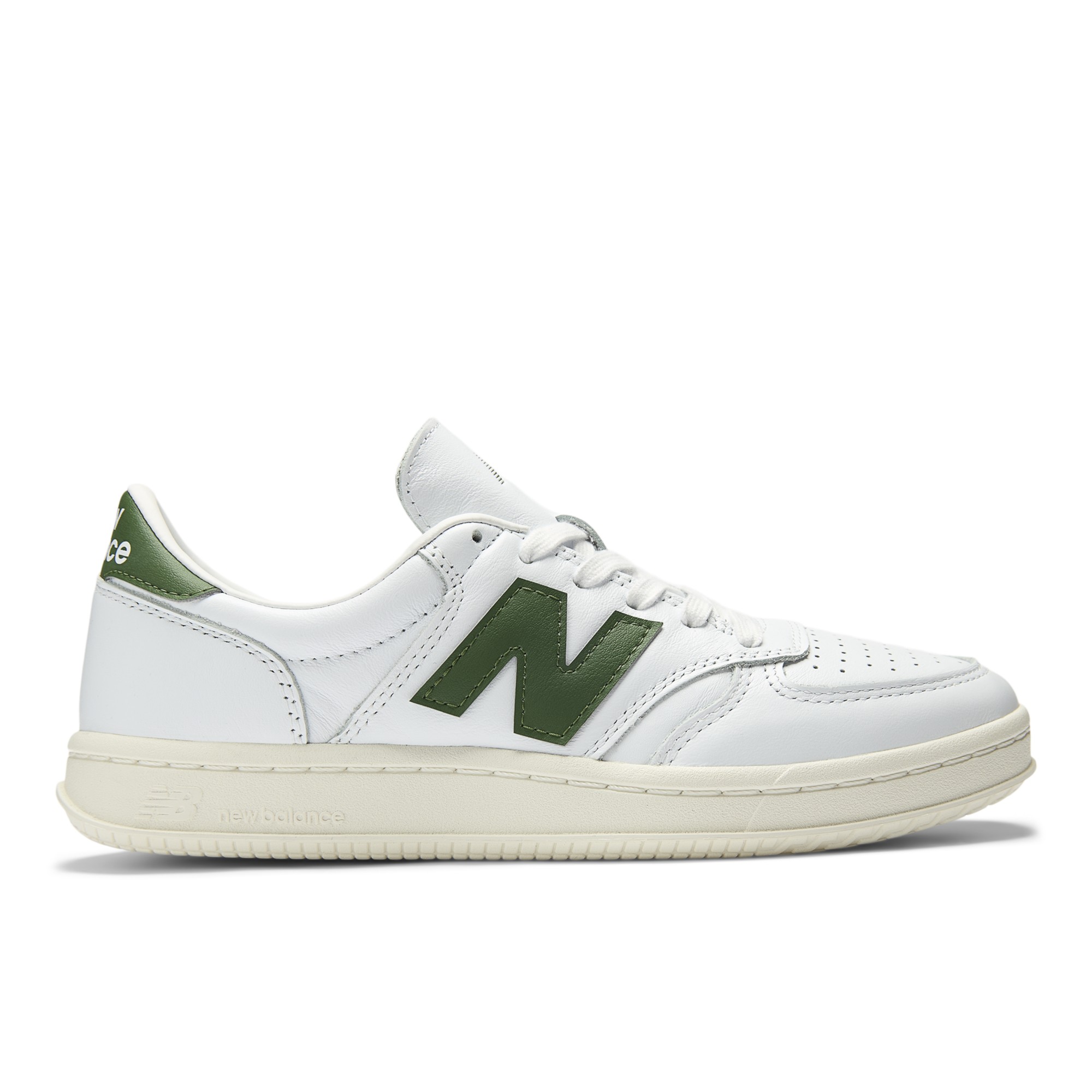 T500 – WHITE with DARK ALPINE GREEN