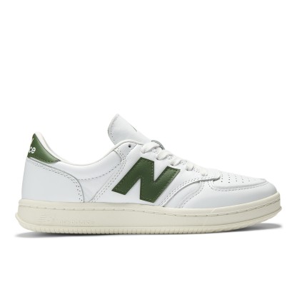 T500 – WHITE with DARK ALPINE GREEN