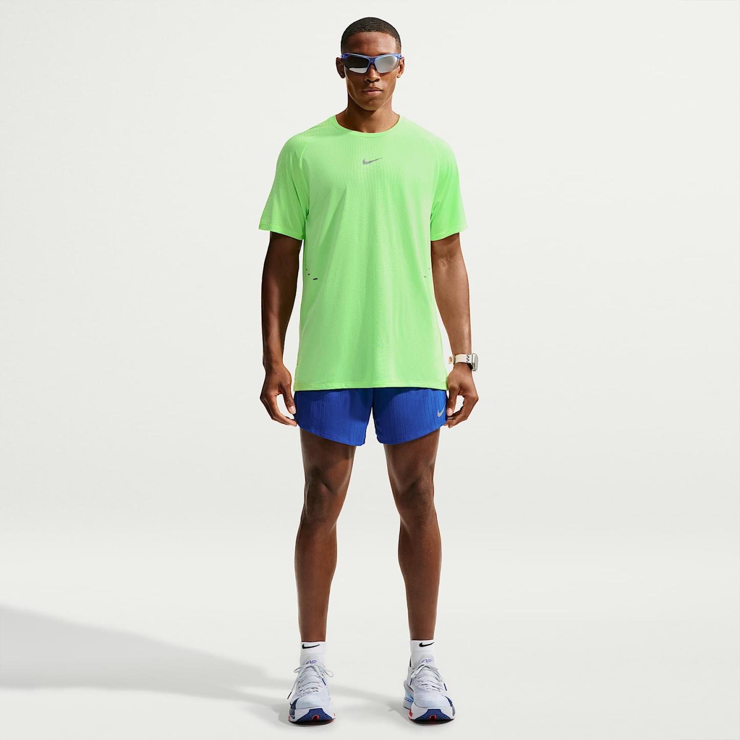 Nike Stride Aero-FIT Men's Short-Sleeve Running Top – Volt/Light Silver