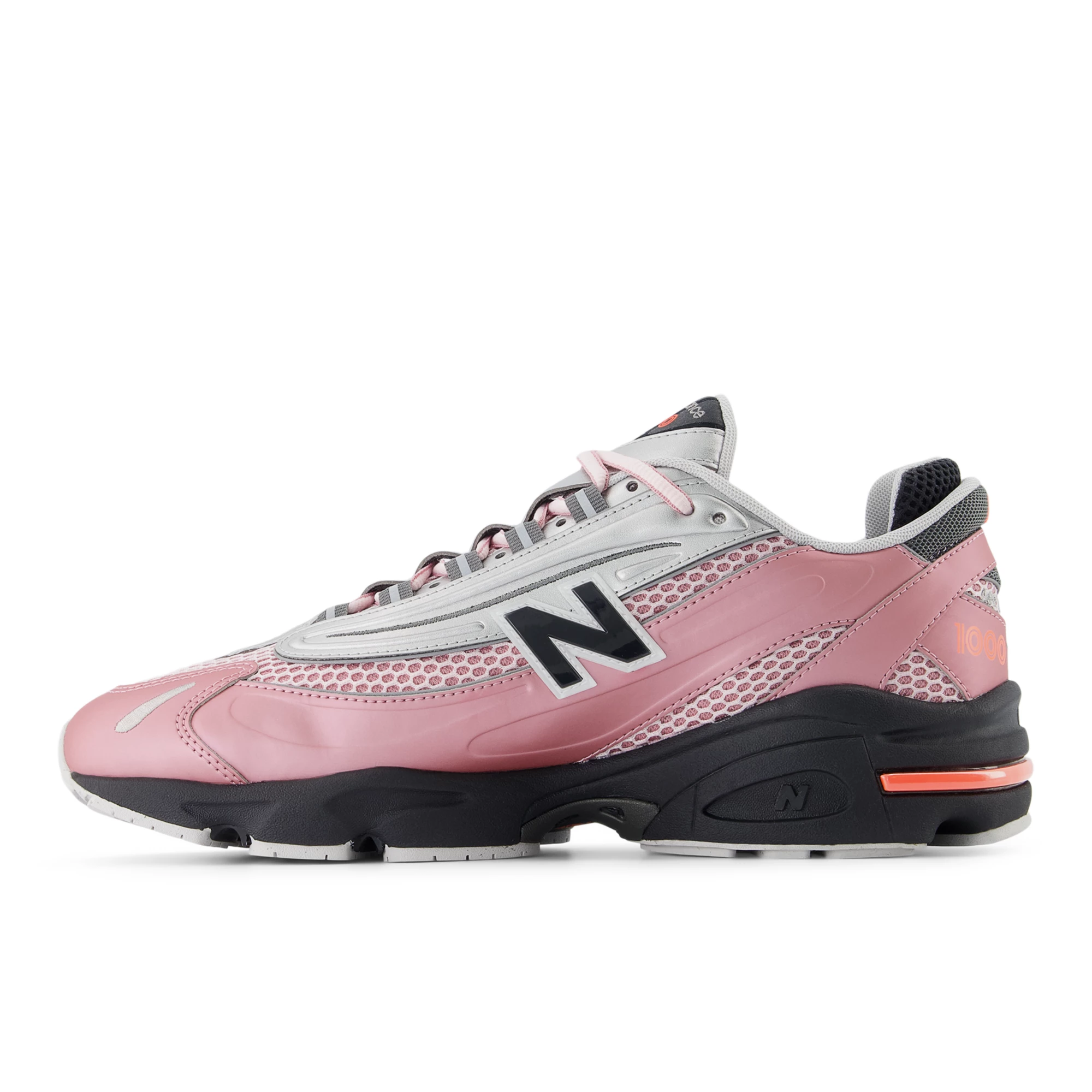 1000 – Pink Taffy with Silver Metallic and Urgent Red