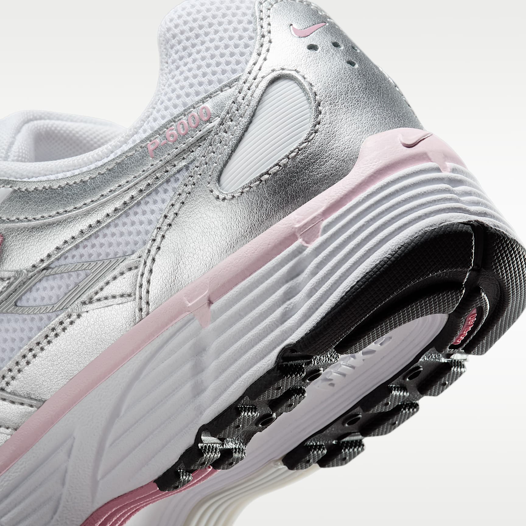 Nike P-6000 Women's Shoes – White/Elemental Pink/Black/Metallic Silver