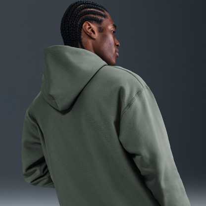 Nike Solo Swoosh Men's Pullover Hoodie – Clay Green/Clay Green/White