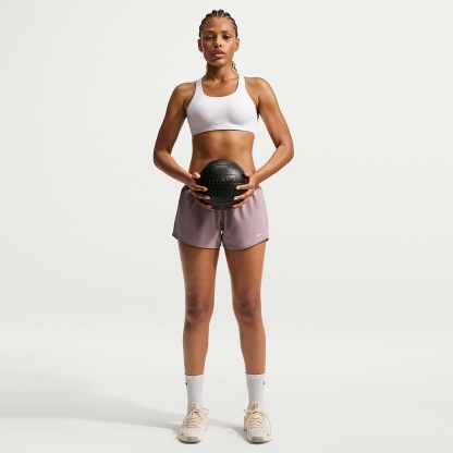 Nike Rival Women's Ultrahigh-Support Padded Sports Bra – White/Particle Beige