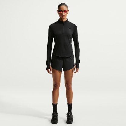 Nike Swift Women's Dri-FIT UV 1/4-Zip Running Top – Black