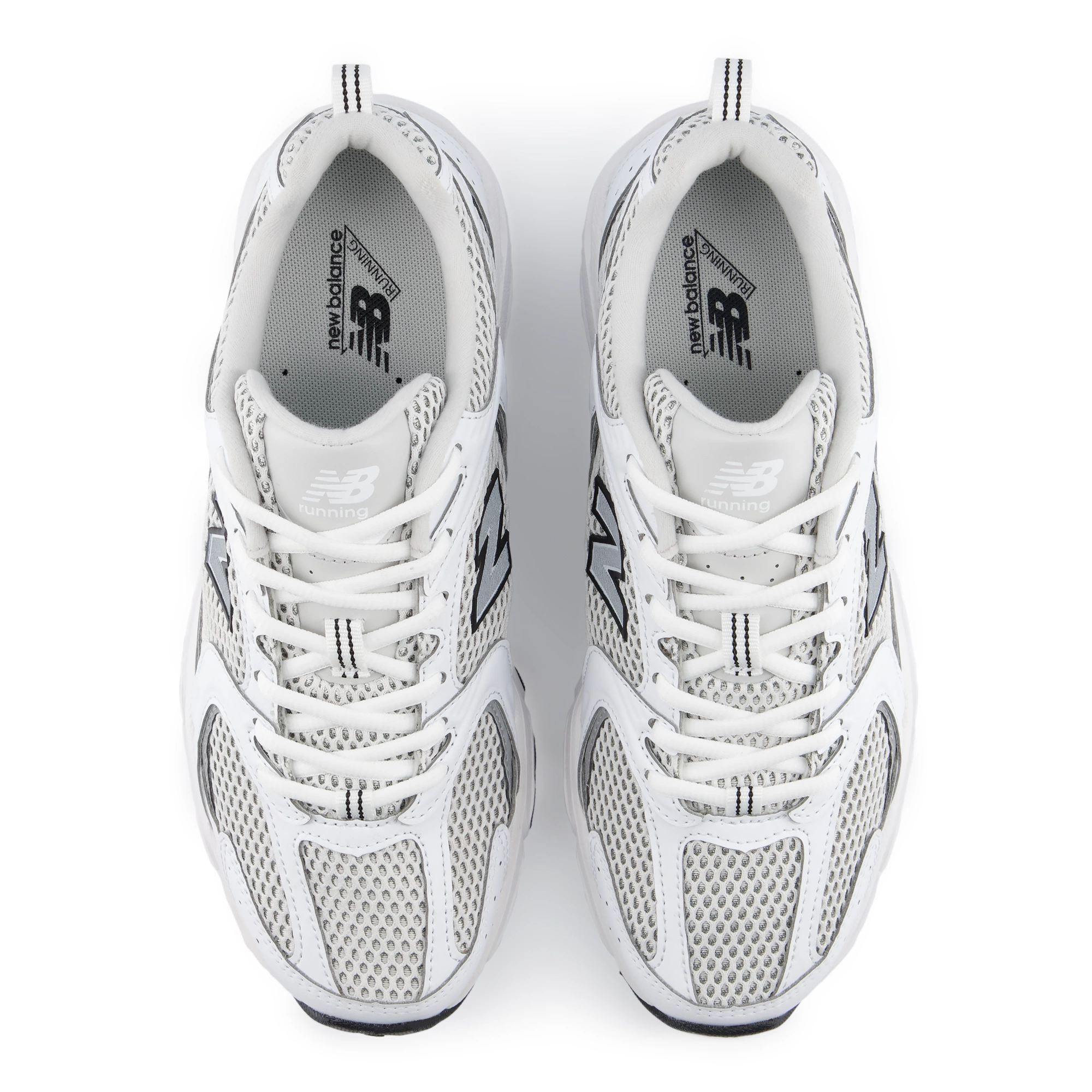 530 – WHITE with SILVER METALLIC and BLACK
