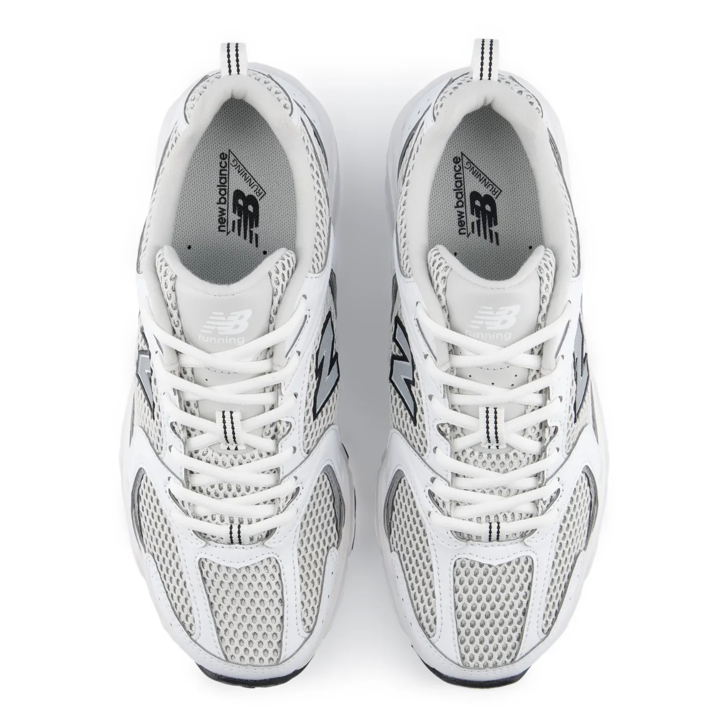 530 – WHITE with SILVER METALLIC and BLACK